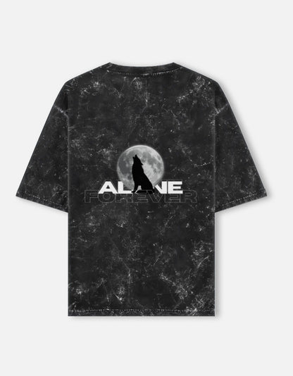 Curse Eclipse Duality Acid-Wash Unisex Oversized Tee